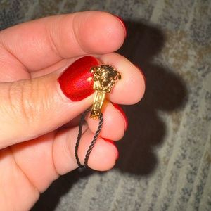 Versace Metal Hoop Earrings, New in box. Never worn. Gold over steel.